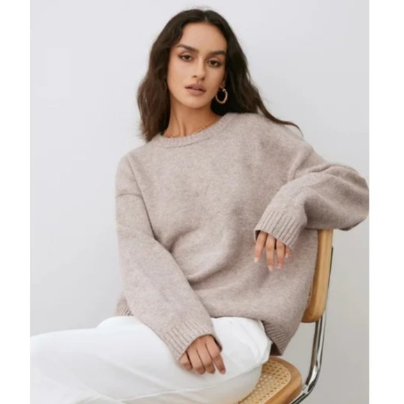 Zara Sweaters - Blogger Favorite Zara Knit Oversized Sweater Chunky Slouchy Wool Cozy Oatmeal